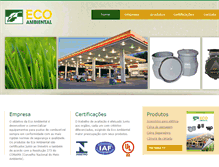 Tablet Screenshot of ecoambientalpostos.com.br